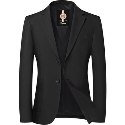 Heren Zwart Kostuum Lente en Herfst Dun Casual Kostuum Strijkloos Slim Klein Kostuum Heren Enkel Kostuum Jas 4XL zwart
