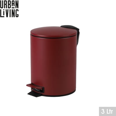 “SCARLET” BADKAMERPRULLENBAK 3 L MET VOETPEDAAL EN ZACHTSLUITENDE DEKSEL D17 × H23 CM