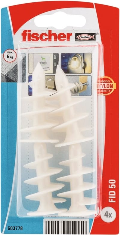 Fischer Isolatiemateriaalplug - 50x4,5mm (Per 4 stuks)
