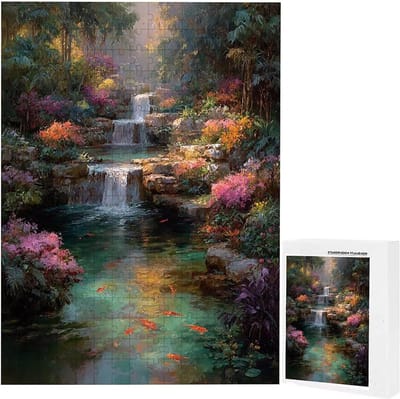 Legpuzzel Bloem Kat - Puzzel Volwassenen - Ontspanning en Decoratie - Nauwkeurig Gesneden Stukken - 156x105cm - Multicolor