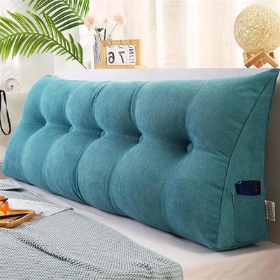 Hoofdeinde Rugkussen - Wigbedkussen Leeskussen - Ontspannen Lezen - Afneembare Hoes - 100x50cm - 004