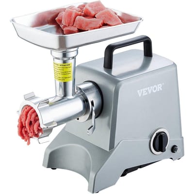 Hachoir à Viande Électrique Commercial Capacité 5 Lb/Min 575W Poussoir à Saucisses