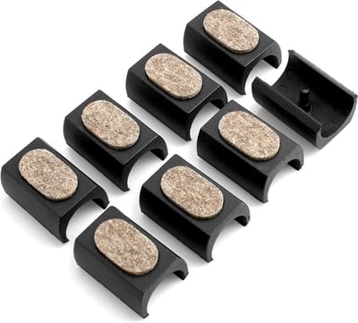 Viltglijders Set - Meubelbeschermers - Vloer Beschermen - Voor Cantilever Stoelen - 8 Stuks - Grijs