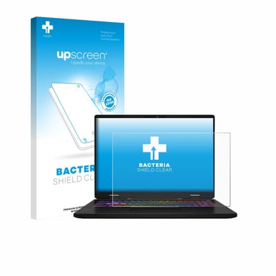 upscreen - Screenprotector voor MSI Vector 16 HX AI - Folie Beschermfolie transparant antibacterieel