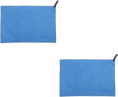 Sport Handdoeken - Microvezel Doeken - Snel Drogen - Zeer Absorberend - 2 Stuks - Blauw