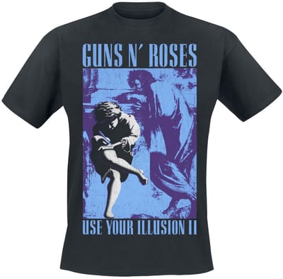 Guns N' Roses 1991 Illusion Heren T-shirt - zwart - 3XL