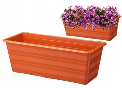Galicja Draco - Balkonbak - 40 cm - Terracotta - Kunststof