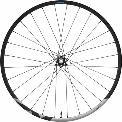 Centrale vergrendeling van de schijfrem van een fietswiel Shimano Deore XT WH-M8100