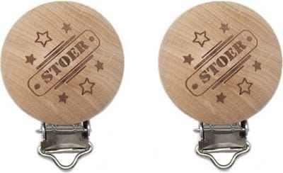 Durable Houten Speenclips 2 stuks 57 Stoer