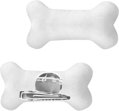 2 in 1 Bot Broche Haarspelden voor Vrouwen en Meisjes, Pluche Skelet Haarclips, Halloween Accessoires, Cosplay Party en Dagelijks Gebruik, Decoratieve Haaraccessoires