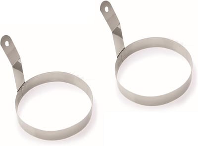 Eierring Set - Keukenring Bakvorm - Perfecte Vorm Bakken - Vaatwasmachinebestendig - Ø 10 cm - Roestvrij staal