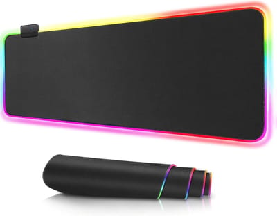 Scoby - Muismat - XXL Gaming Mat - RGB LED Verlicht - Anti-Slip - 800 x 300 mm - Zwart