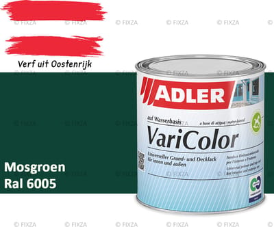 ADLER Varicolor Lakverf RAL 6005 – Mosgroen 375 ml – 2-in-1 Houtverf, Metaalverf en Kunststof Lak voor Binnen & Buiten