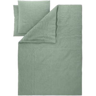 LIVARNO Mousseline dekbedovertrek 200 x 200 cm (Groen)