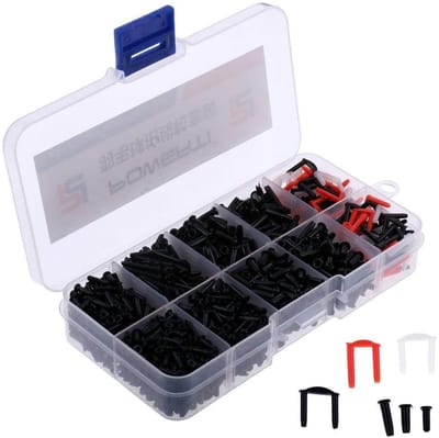 1 doos badmintonracket racket oogjes badminton snaarbescherming badmintonracket eyeliner oogjes voor rackets universeel voor de reparatie van badmintonrackets
