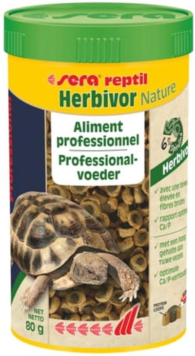 Sera Tortoise Adult Herbivore Duo Pellets 250ML