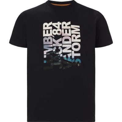 Jan Vanderstorm herren T-Shirt - 60/62 - zwart - Plus Size