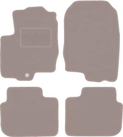 Beige veloursmatten voor: Mitsubishi Colt VI Z30 hatchback (2004-2008)