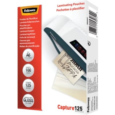 Lamineerhoes fellowes a6 2x125micron glans 100 Stuks