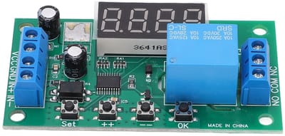 Dailygoody - Multifunctionele Pulserende Relay Module - 12V - 12 Werkmodi met Vertraagtijd tot 9999999.9 S - Betrouwbaar - Elektronisch - Regelbaar - ..