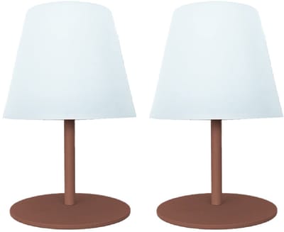 Set van 2 draadloze tafellampen H16CM TWINS