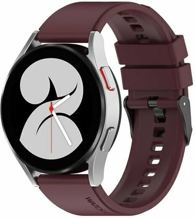 By Qubix - Geschikt voor Garmin bandje - Geschikt voor Garmin Vivomove 3 / HR / Luxe / Sport / Style / Trend - Siliconen gesp bandje - Bordeaux - Smartwatch bandje 20mm