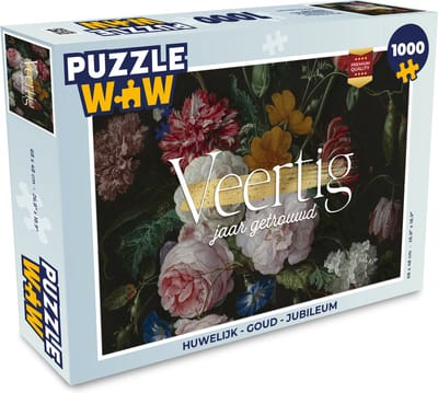 Puzzel Huwelijk - Spreuken - Veertig jaar getrouwd - Jubileum - Quotes - Legpuzzel - Puzzel 1000 stukjes volwassenen