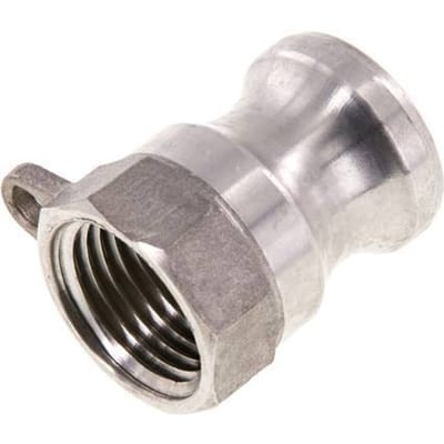 Camlock DN 15 (1/2'') Koppeling Rvs1/2'' NPT binnendraad Type A MIL-C-27487