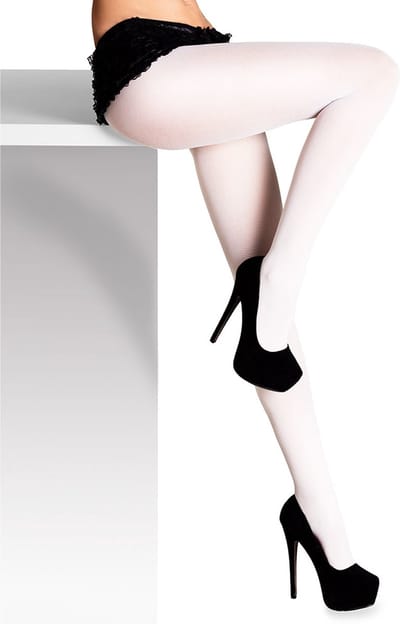 Boland - Panty Opaque wit Wit - Volwassenen - Vrouwen - Showgirl - Sexy