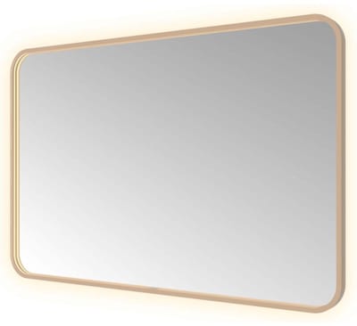 Hotbath &More Mirrors Soft Square LED Badkamerspiegel - Rechthoek - 80 x 120 cm - Geborsteld Koper Pvd