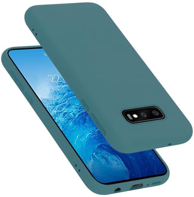 Cadorabo Hoesje geschikt voor Samsung Galaxy S10e in LIQUID GROEN - Beschermhoes gemaakt van flexibel TPU silicone Case Cover