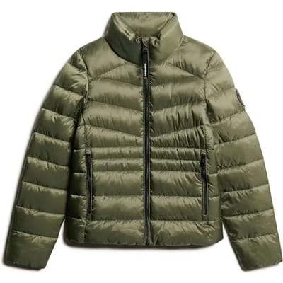 Superdry Gewatteerde Fuji jas Groen Grootte: 38