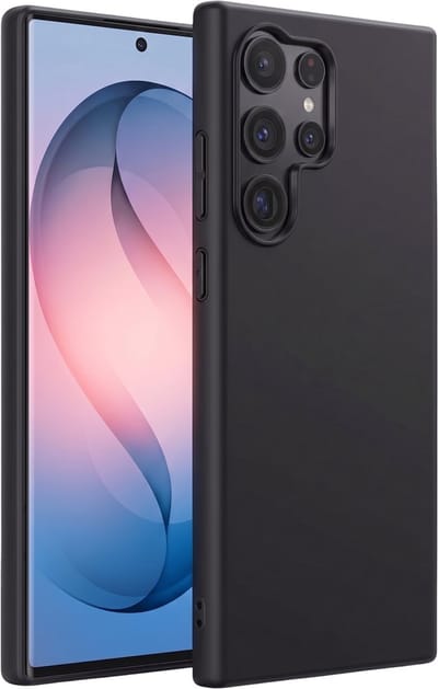 Podec Hoesje Geschikt voor Samsung Galaxy S26 Ultra- Zwart Telefoonhoesje - Anti-Shock Case Cover met 2x Screenprotector