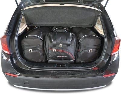BMW X1 2009-2015 4-delig Reistassen Op Maat Auto Interieur Organizer Kofferbak Accessoires