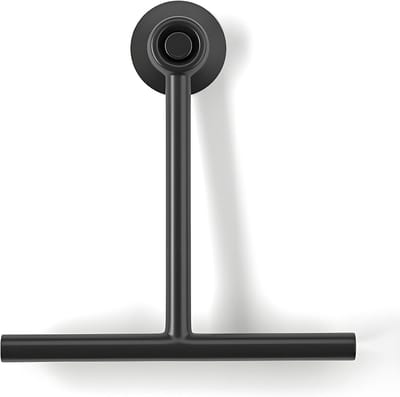 Douchewisser met zuignaphouder – 22 cm raamwisser van TPE – streeploos reinigen – zwart