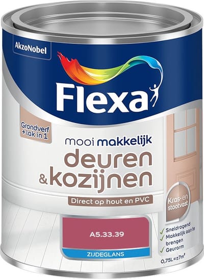 Flexa - Mooi Makkelijk Deuren & Kozijnen Zijdeglans - A5.33.39 - Mengverf - 750 Ml