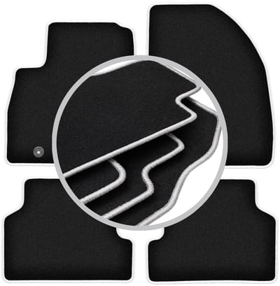 CARLUX-ZILVER automatten voor: Ford Focus MK2 stationwagen, sedan, hatchback (2004-2011)