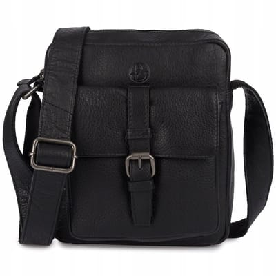 AMADEO II Zwart Leren Tas - Tijdloze Stijl & Kwaliteit