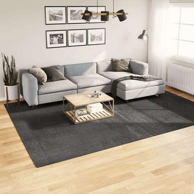 vidaXL - Vloerkleed - IZA - laagpolig - Scandinavisch - 240x340 - cm - antraciet