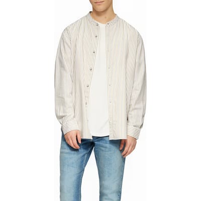 s.Oliver -qs Shirts Beige Maat: S | Casual Overhemden Outlet | Heren | Beige