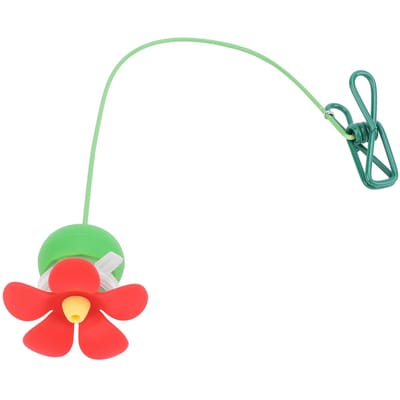 Mangeoire à colibris en forme de chapeau Mignonne Fleur Tige flexible Vue rapprochée Pince à chapeau Mangeoire à oiseaux pour enfants