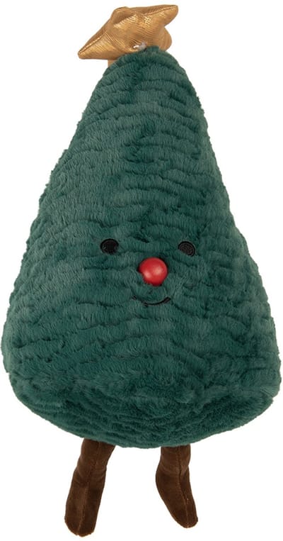 Clayre & Eef Sierkussen Kerstboom 20x10x32 cm Groen Polyester