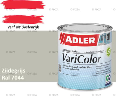 ADLER Varicolor Lakverf RAL 7044 – Zijdegrijs 375 ml – 2-in-1 Houtverf, Metaalverf en Kunststof Lak voor Binnen & Buiten