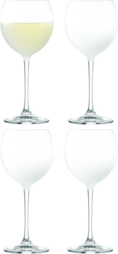 LSA Haze Wijnglazen - Set van 4 Stuks - 400 ml - Wit