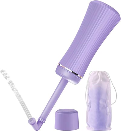 Draagbaar Bidet - Perineale Fles - Persoonlijke Hygiëne - Lekvrij Ontwerp - 400 ml - Paars