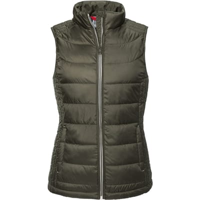 Russell Dames/dames Nano Body Warmer (Donkere Olijf)