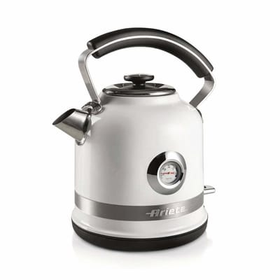 Ariete 2854/01 Moderna Waterkoker met ingebouwde thermometer - 1,7 Liter - Elektrische Waterkoker 2000 Watt - wit