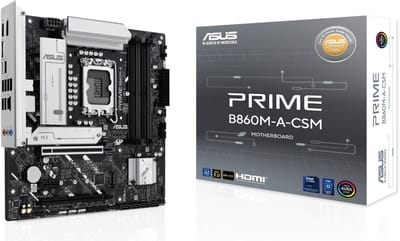 ASUS PRIME B860M-A-CSM Moederbord - Intel B860 - Intel LGA1851 - DDR5 RAM - Micro-ATX