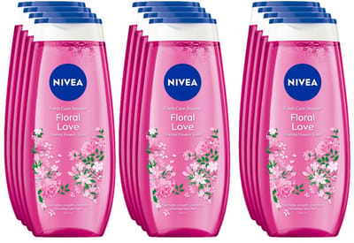NIVEA Douchegel Floral Love - 12 x 250 ml - Voordeelverpakking