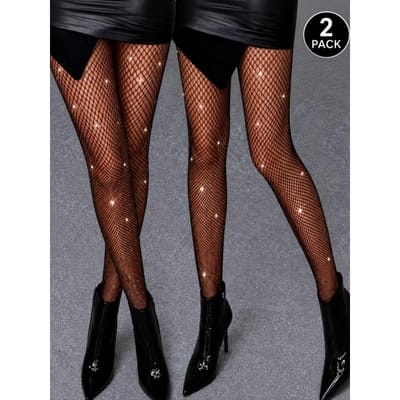 Hoge Taille Strass Fijne Net Visnet Panty Hoge Stretch Ademend Slim Fit Sexy Veelzijdig Zwart Visnet Panty L brown